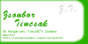 zsombor timcsak business card